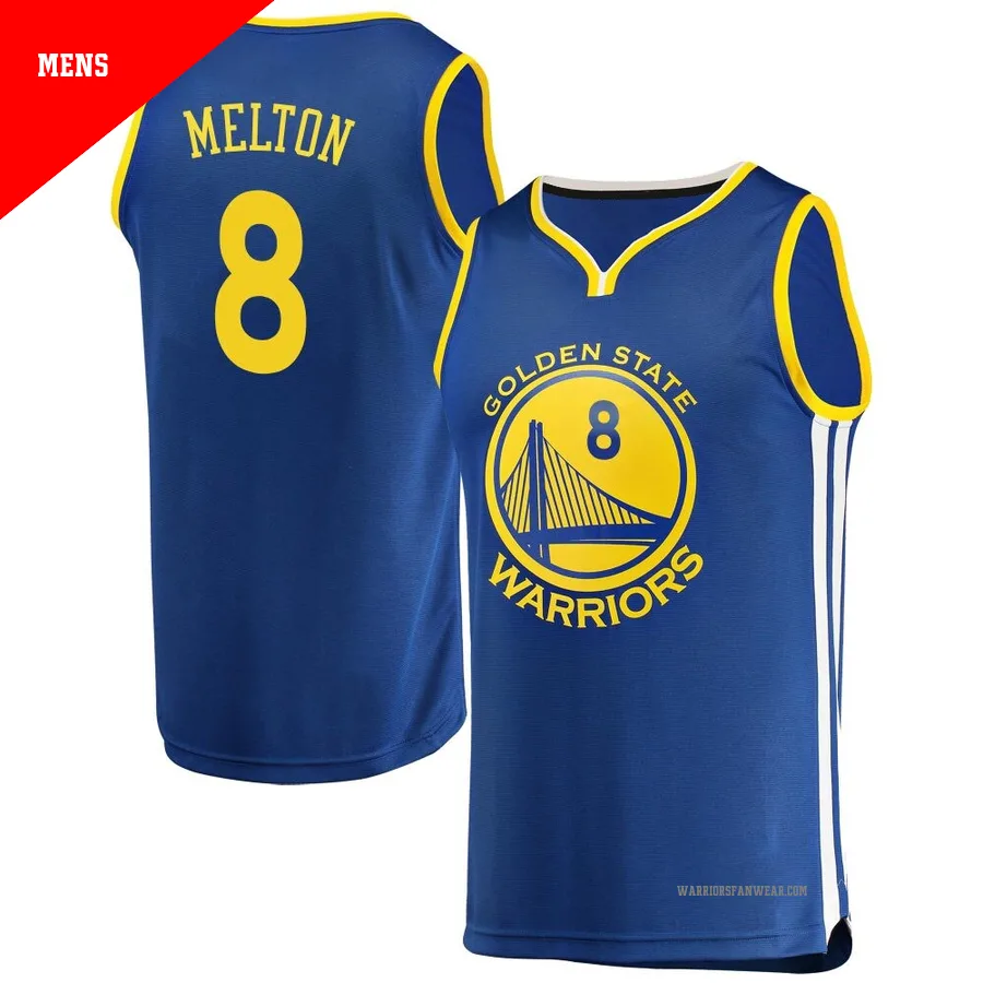De'Anthony Melton ＃8 Golden State Warriors Royal Men's Fast Break Jersey - Icon Edition