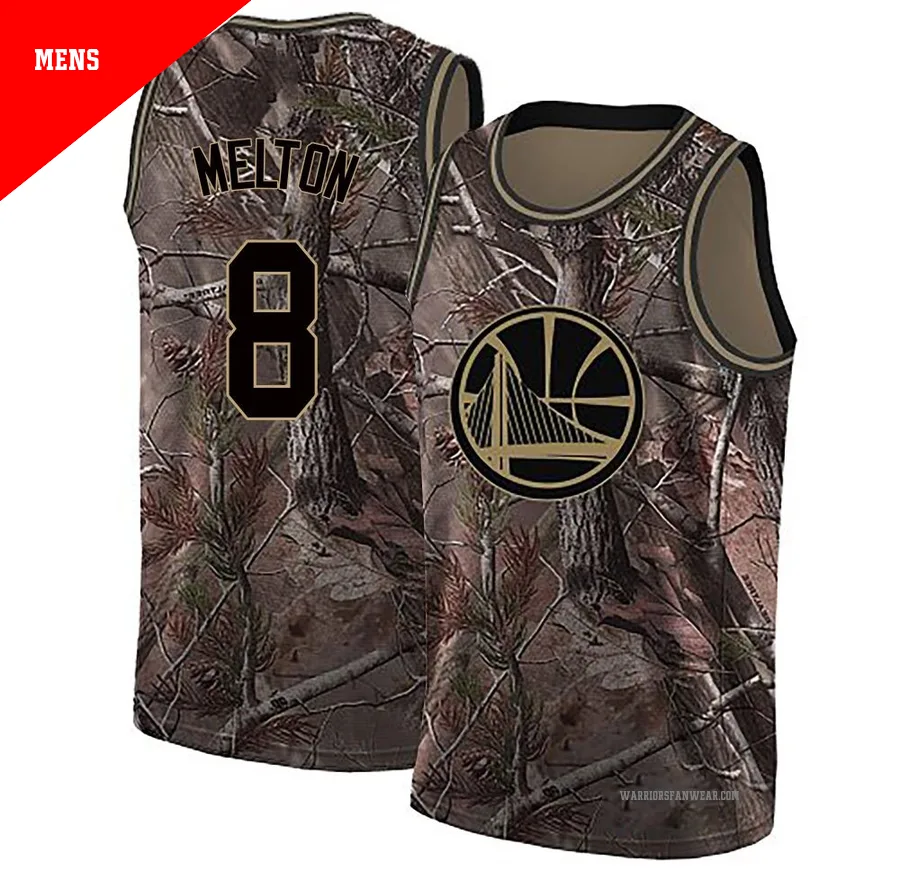 De'Anthony Melton ＃8 Golden State Warriors Swingman Camo Men's Realtree Collection Jersey