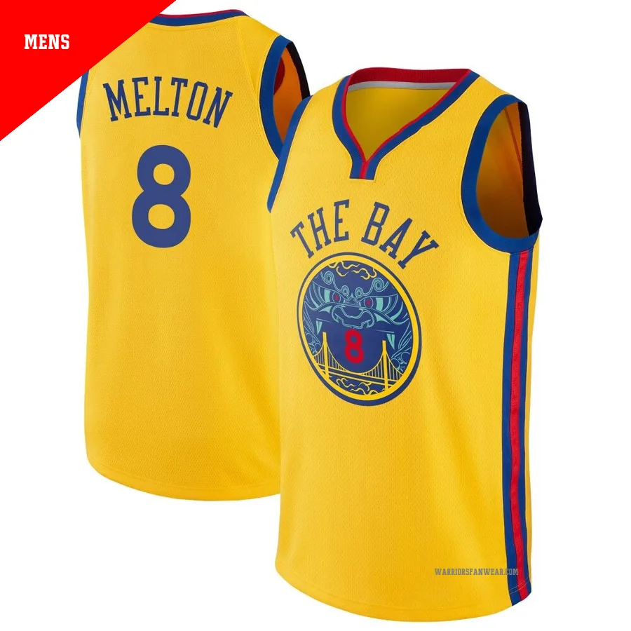 De'Anthony Melton ＃8 Golden State Warriors Swingman Gold Men's Jersey - City Edition