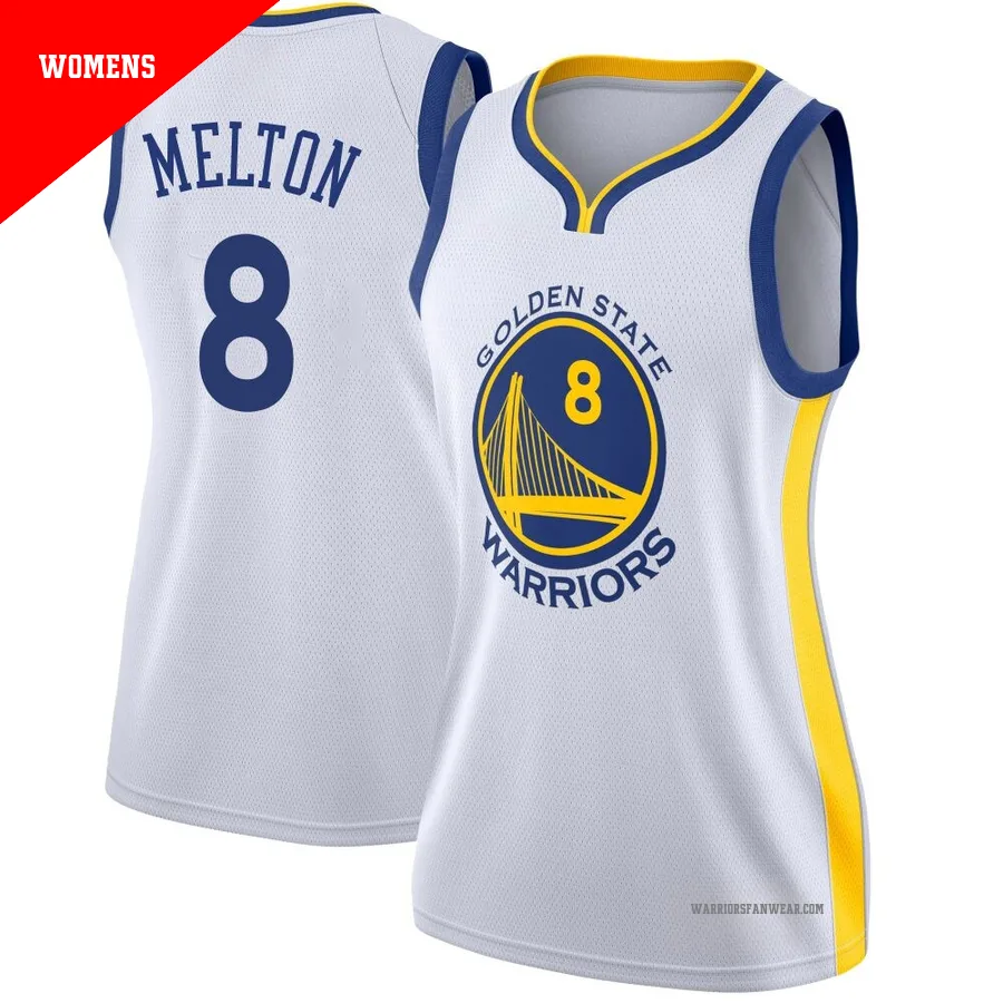 De'Anthony Melton ＃8 Golden State Warriors Swingman White Women's Jersey - Association Edition