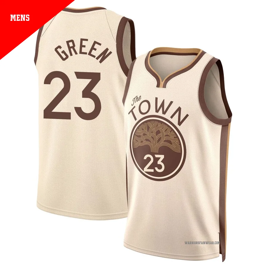 Draymond Green ＃23 Golden State Warriors Swingman 2025/26 Men's Tan City Edition Jersey