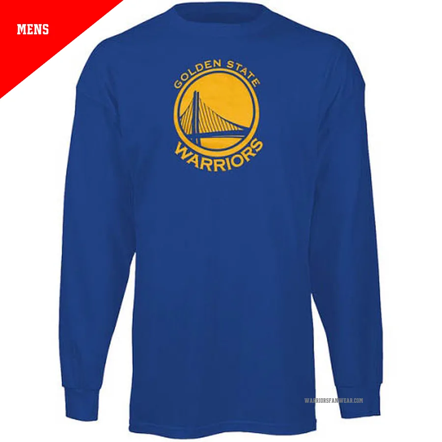 Golden State Warriors Royal Blue Men's Prime Logo Long Sleeve T-shirt