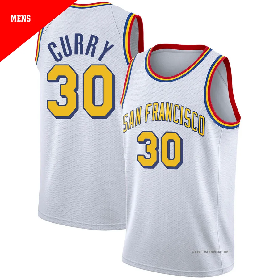Stephen Curry ＃30 Golden State Warriors Swingman White Men's