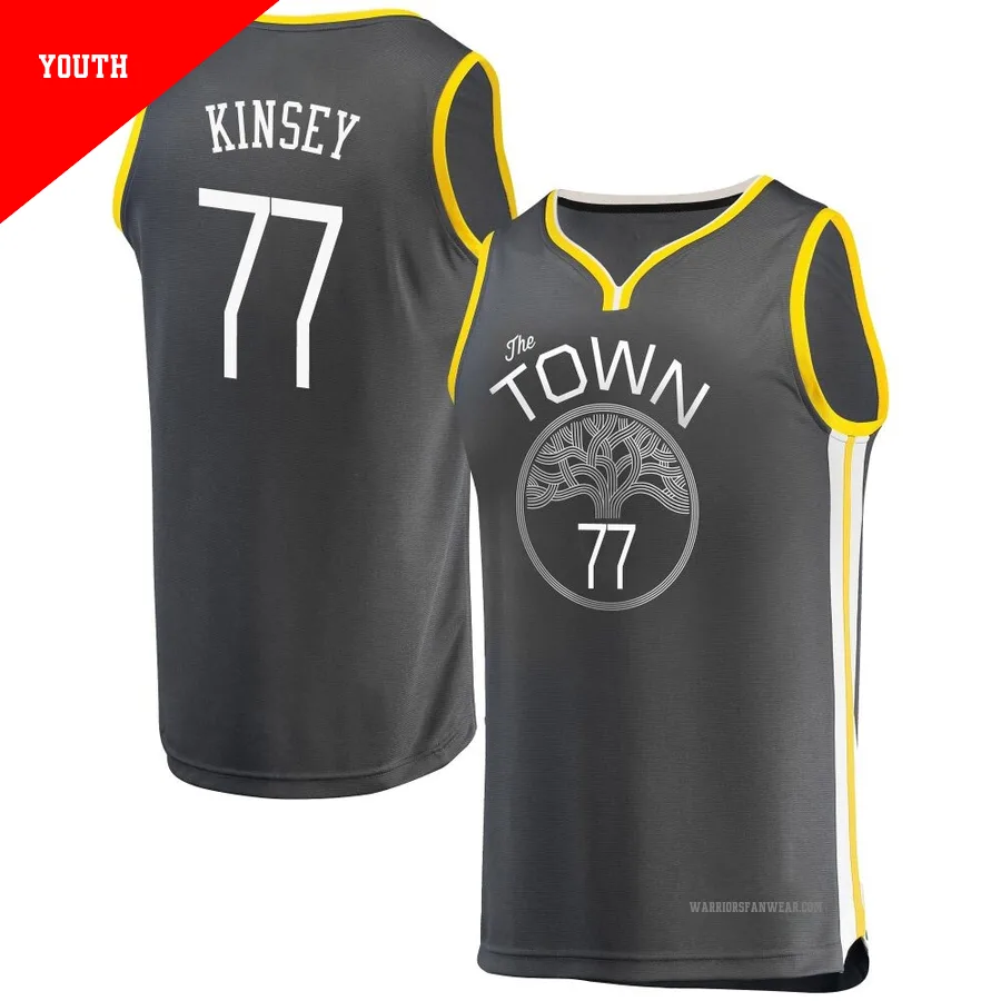 Taevion Kinsey Warriors Jersey | Swingman, Fast Break, Authentic